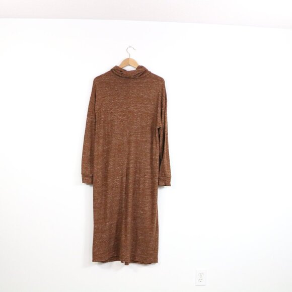 *Old Navy Brown Turtleneck Long Sleeve Maxi Dress - Picture 7 of 8